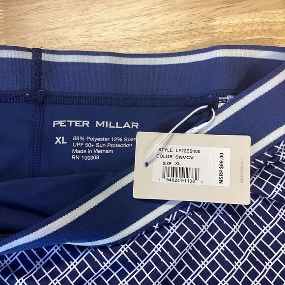 Ladies Peter Millar Athletic Skort - NEW Navy/white XL - Picture 3 of 5